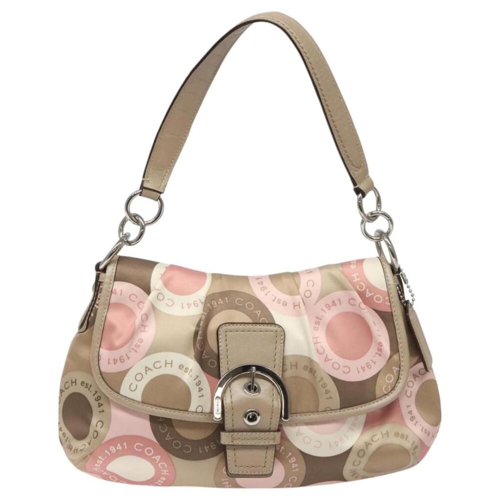 Coach Soho Signature Scarf Print Snaphead Shoulder Bag